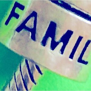 Chamilia Sterling Silver Charm Bead FAMILY FAMILLE FAMILE